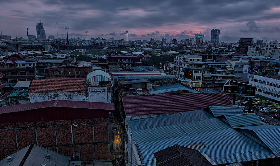 Phnom Penh Sunrise Photograph by Bo Nielsen