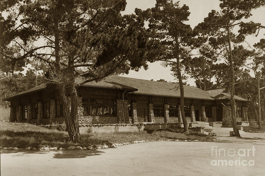 Asilomar Photograph - Phoebe A Hearst Social Hall Asilomar Pacific Grove Circa 1925 by Monterey County Historical Society