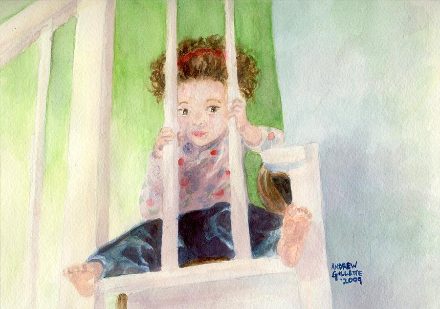 Cute Painting - Phoebe by Andrew Gillette