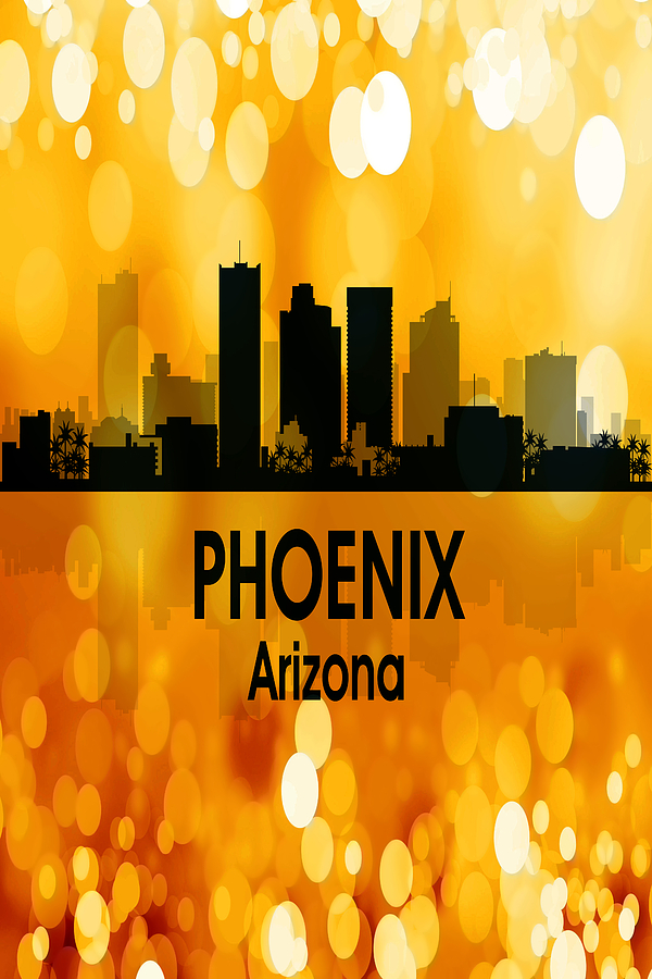 Phoenix AZ 3 Vertical Digital Art by Angelina Tamez