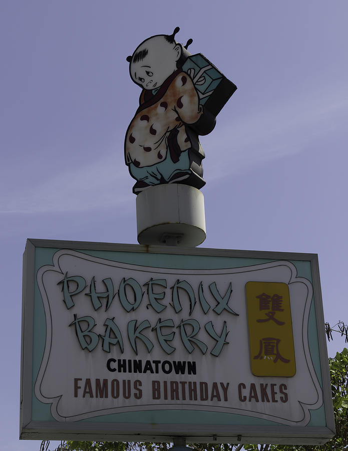 Phoenix Bakery Sign Chinatown Photograph by Teresa Mucha