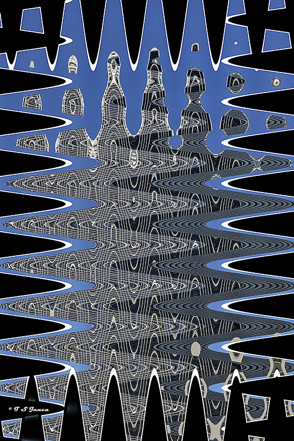 Phoenix Building Abstract Digital Art by Tom Janca