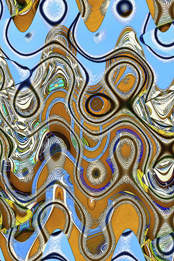Phoenix Building And Blue Sky Abstract #2 Digital Art by Tom Janca