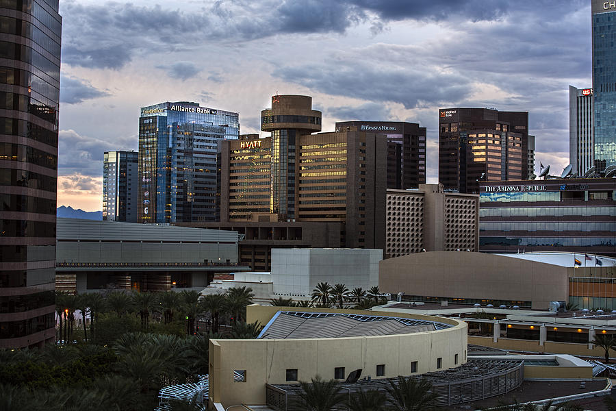 Phoenix Downtown Skyline Photograph by Dave Dilli