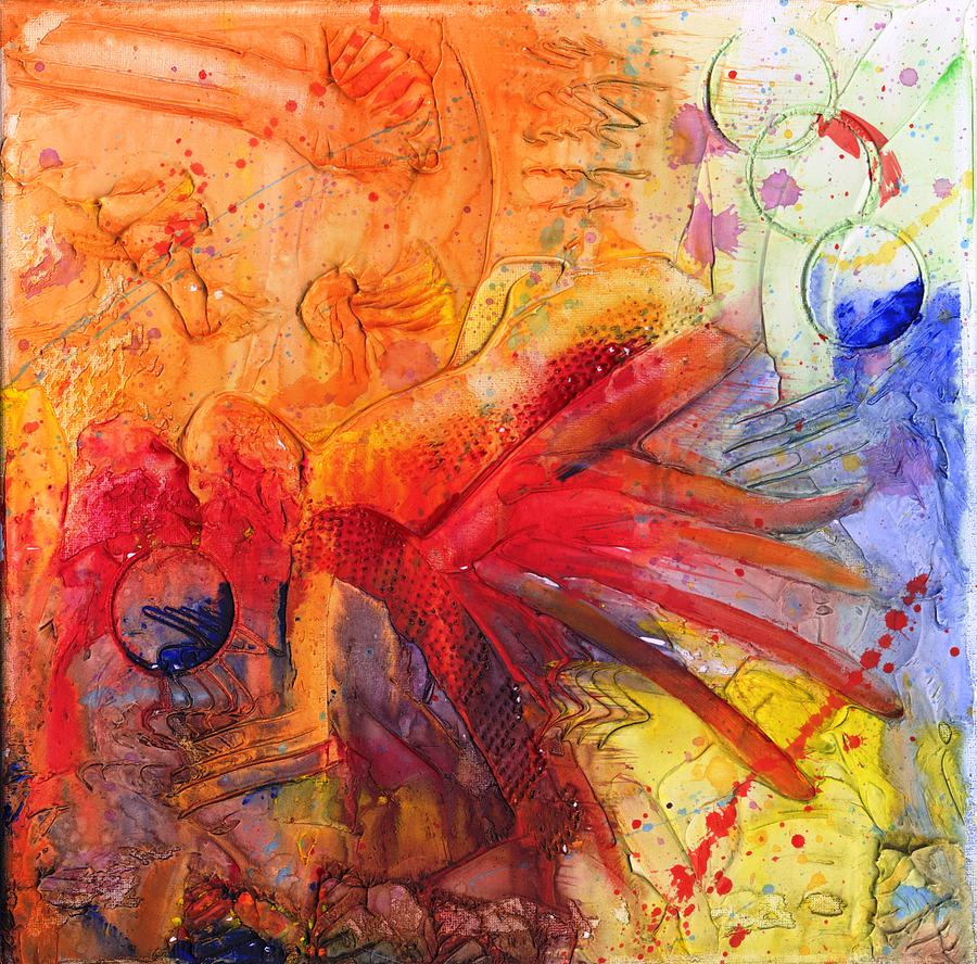 Phoenix Hummingbird Painting by Phil Strang