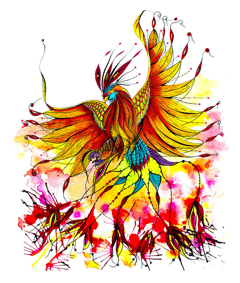 Phoenix Painting by Isabel Salvador