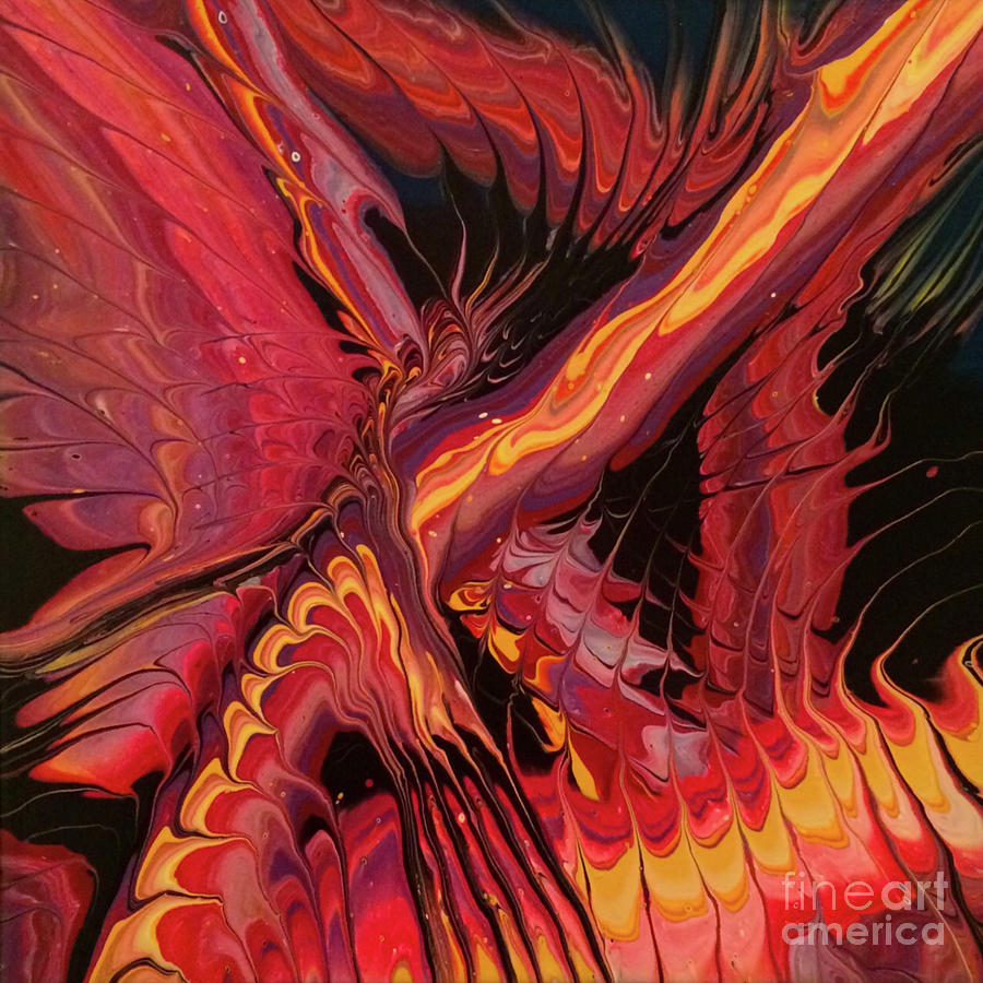 Phoenix Painting by Lon Chaffin
