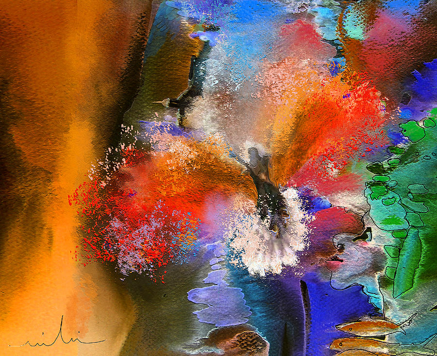 Phoenix Painting by Miki De Goodaboom