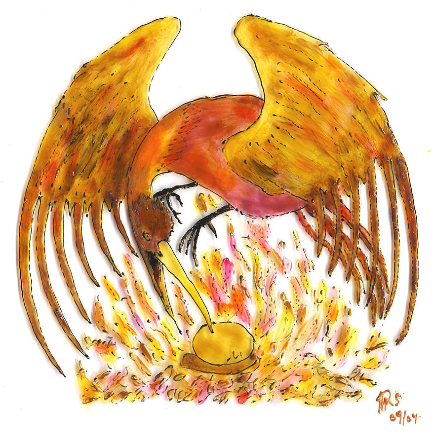 Phoenix Painting - Phoenix by Phil Strang
