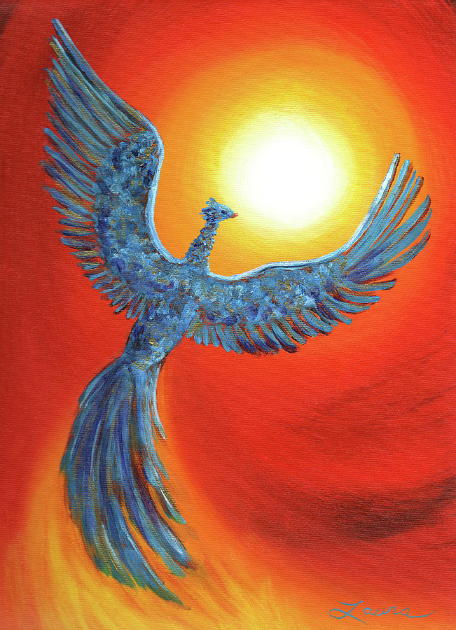 Phoenix Rising Painting by Laura Iverson