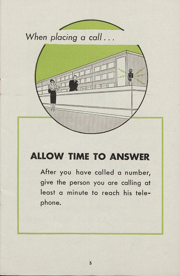 Phone Etiquette for Employees Photograph by Chicago and North Western Historical Society