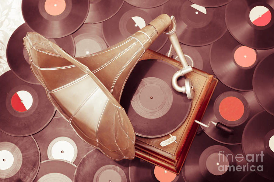 Phonograph music player Photograph by Jorgo Photography