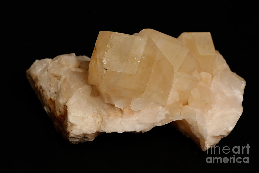 Phosphorescent Calcite Crystal Photograph by Ted Kinsman