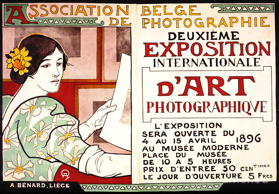 Photo Exhibit Ad 1896 Photograph by Padre Art