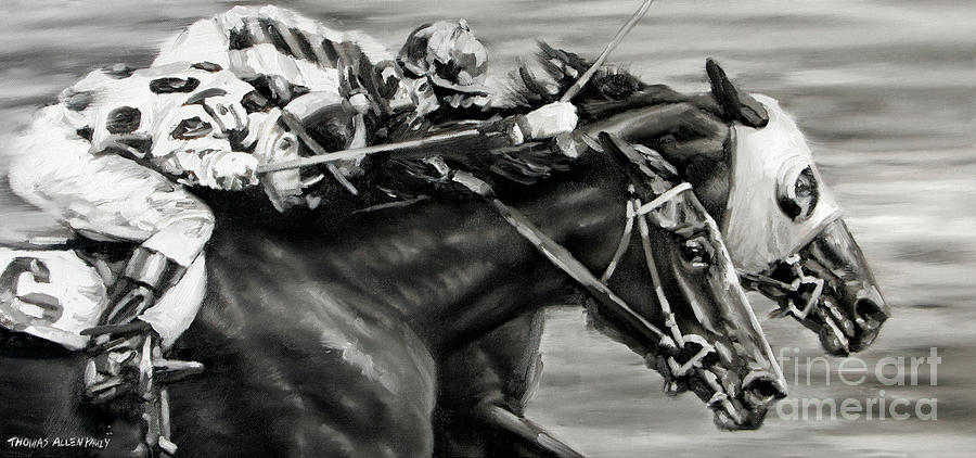 1940 Painting - Photo Finish by Thomas Allen Pauly 1940 Painting - Photo Finish by Thomas Allen Pauly