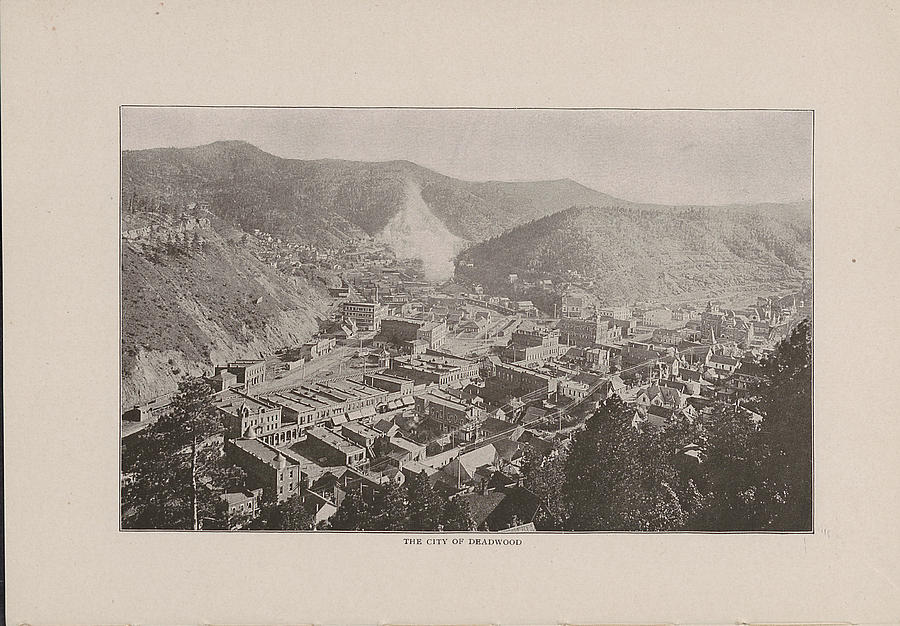 Photo of Deadwood From 1908 Black Hills Tour Guide  Photograph by Chicago and North Western Historical Society