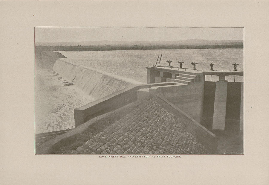 Photo of Government Reservoir at Belle Fourche From 1908 Tour Guide Photograph by Chicago and North Western Historical Society