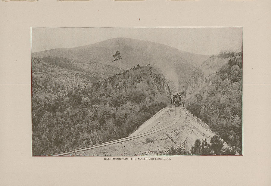 Photo of Bald Mountain From 1908 Black Hills Tour Guide Photograph by Chicago and North Western Historical Society