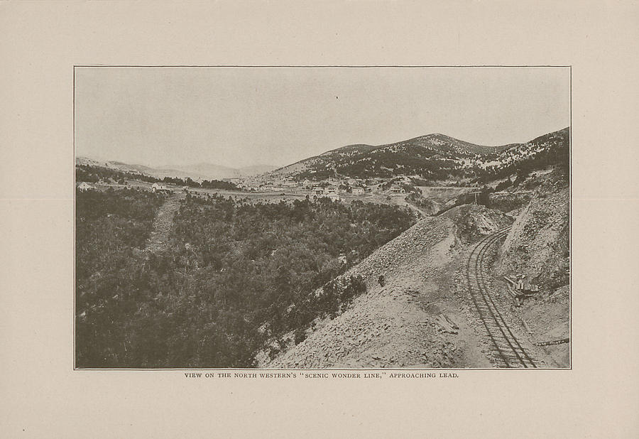 1908 Photo of Rail Approaching Lead Photograph by Chicago and North Western Historical Society