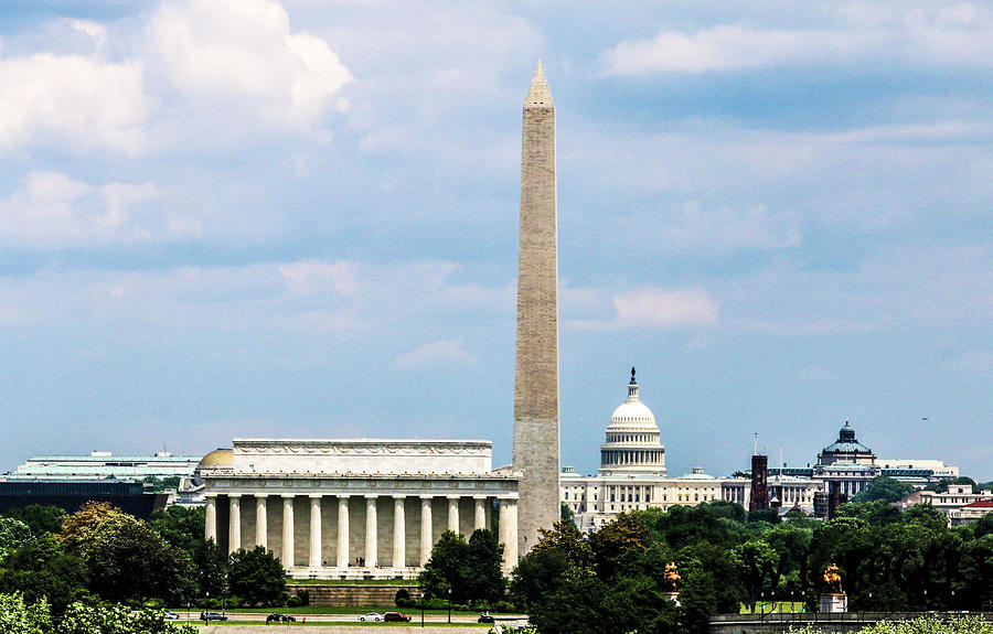 Photo Of Washington Dc Landmarks Photograph By William E Rogers - Fine 