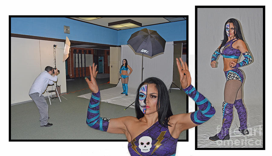 Photo Shoot with the Legendary World Wrestling Champion Thunder Rosa  Photograph by Jim Fitzpatrick