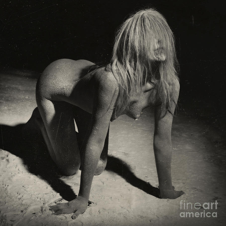 Photograph Nude Woman Covered With Dust #0865e by William Langeveld Photograph Nude Woman Covered With Dust #0865e by William Langeveld