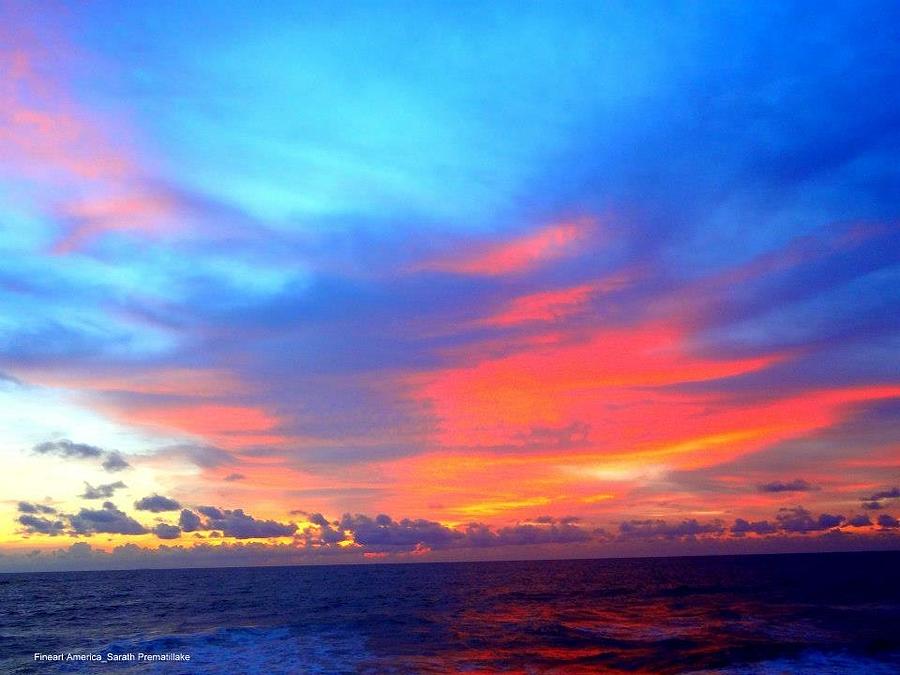 Beautiful sunset in Sri Lanka Photograph by Sarath Prematillake - Fine ...