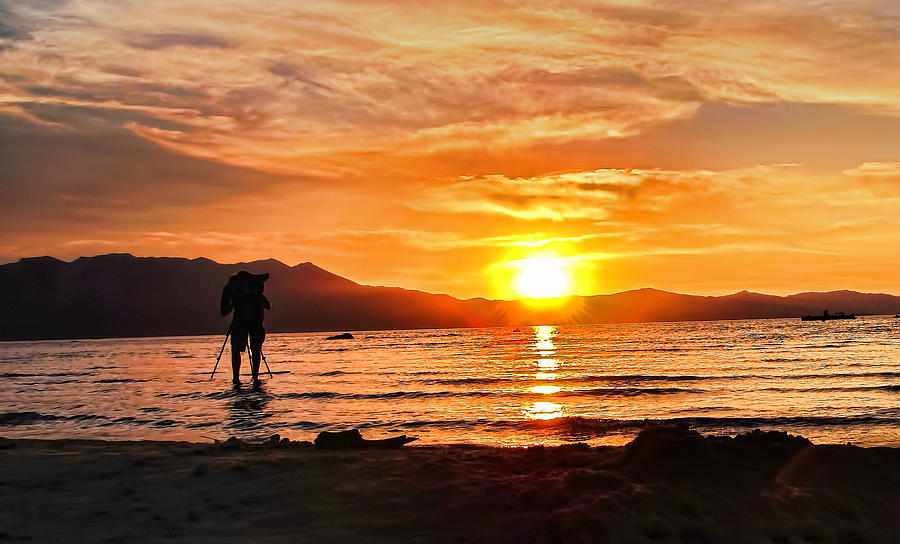 Photographing Lake Tahoe Sunset Photograph
