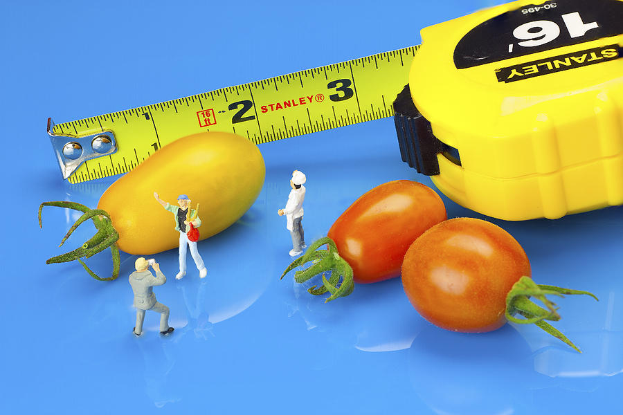 Photography of tomatoes little people on food Photograph by Paul Ge