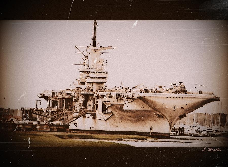 Photos in an Attic - USS Yorktown Photograph by Leslie Revels