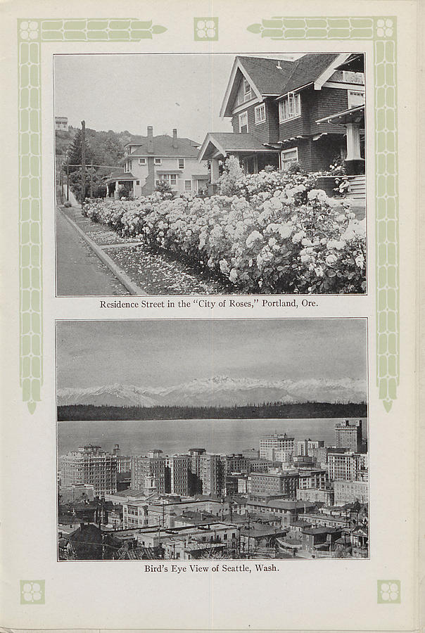 Photos of Seattle and Portland From 1915 Travel Brochure Photograph by Chicago and North Western Historical Society