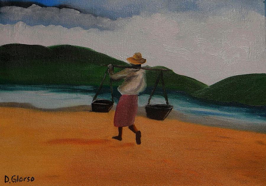 Phuket Merchant Painting by Dean Glorso