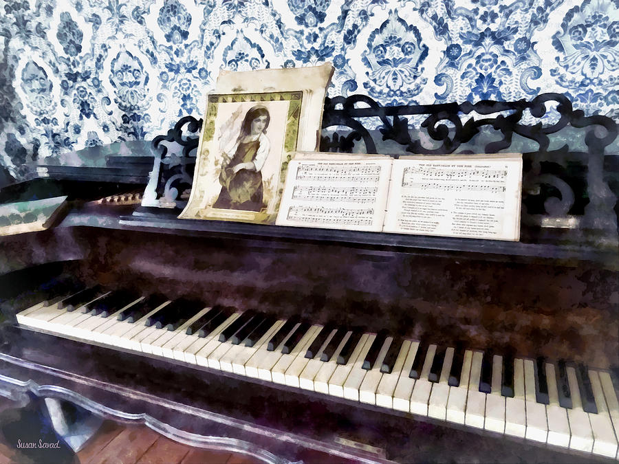 Piano Closeup Photograph by Susan Savad