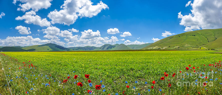 Piano Grande mountain plateau, Umbria, Italy Photograph by JR Photography