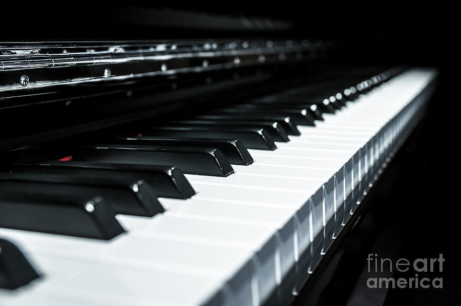 Piano keys Photograph by JR Photography