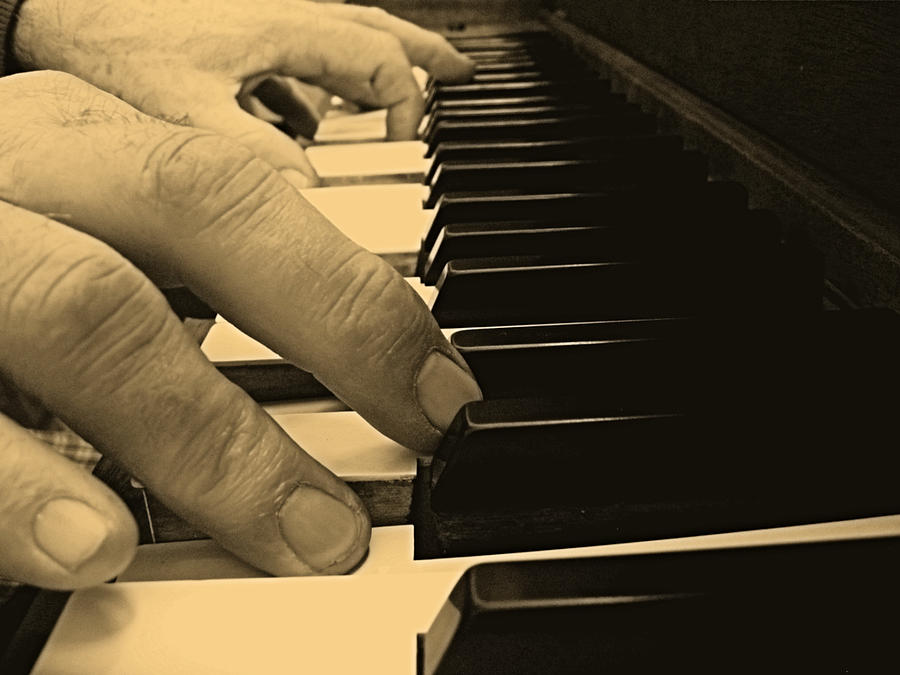 Music Photograph - Piano Man by Nathan Stone