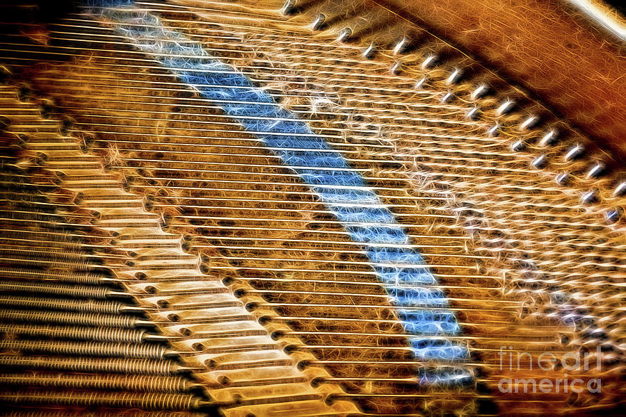 Music Photograph - Piano Strings by Sharon McConnell