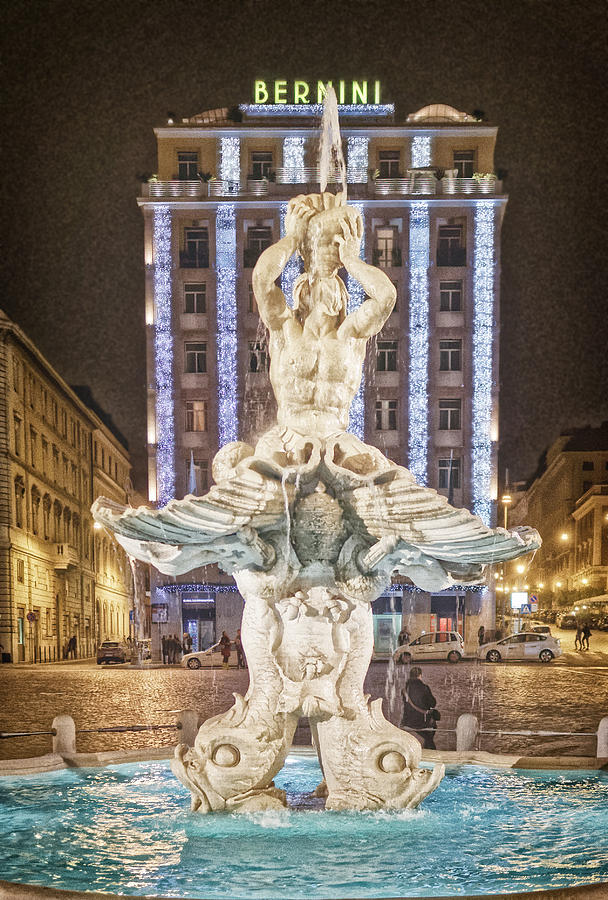 Piazza Barberini Photograph by Adam Rainoff