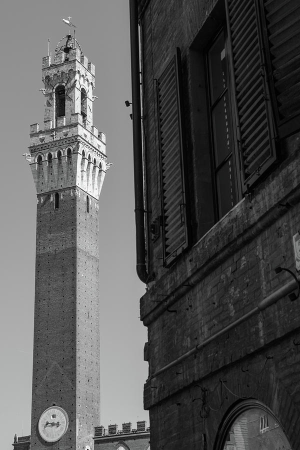 Piazza del Campo Belle Tower Siena Italy Photograph by John McGraw