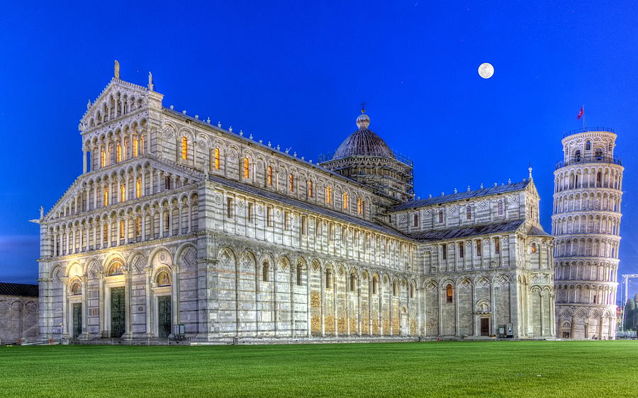Piazza del Duomo o dei Miracoli or Cathedral Square of Miracles, Pisa, Italy Photograph by Elenarts - Elena Duvernay photo