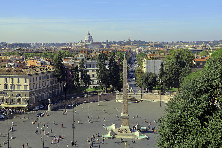 Piazza del Popolo Photograph by Tony Murtagh