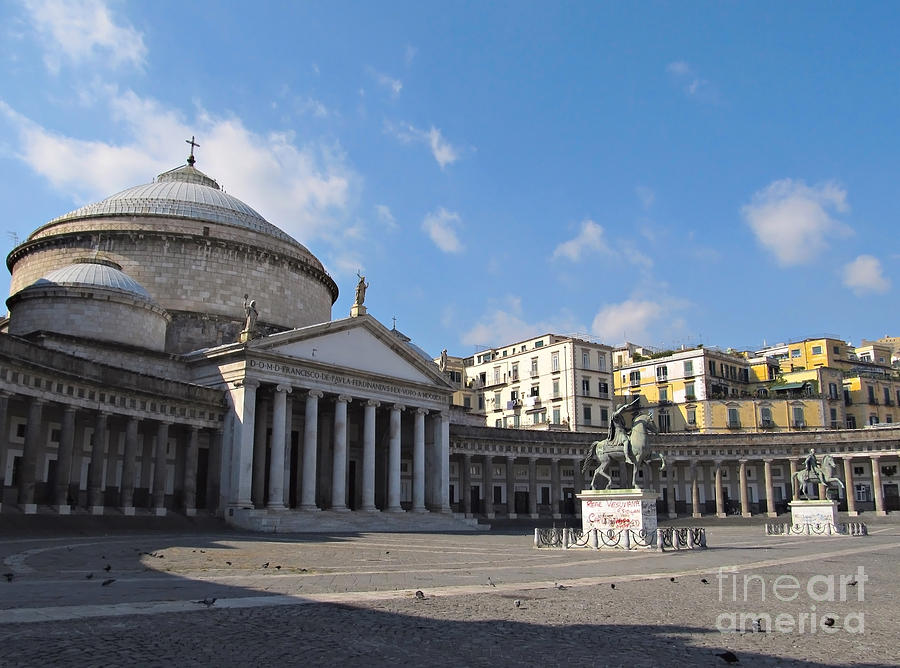 Architecture Photograph - Piazza Plebiscito in Naples by Kiril Stanchev