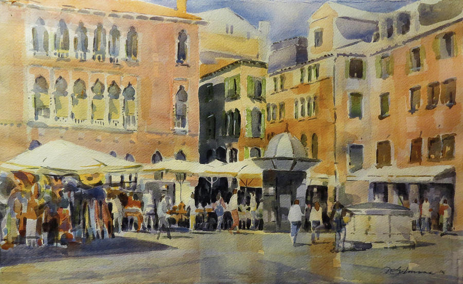 Piazza San Angelo Painting by David Gilmore
