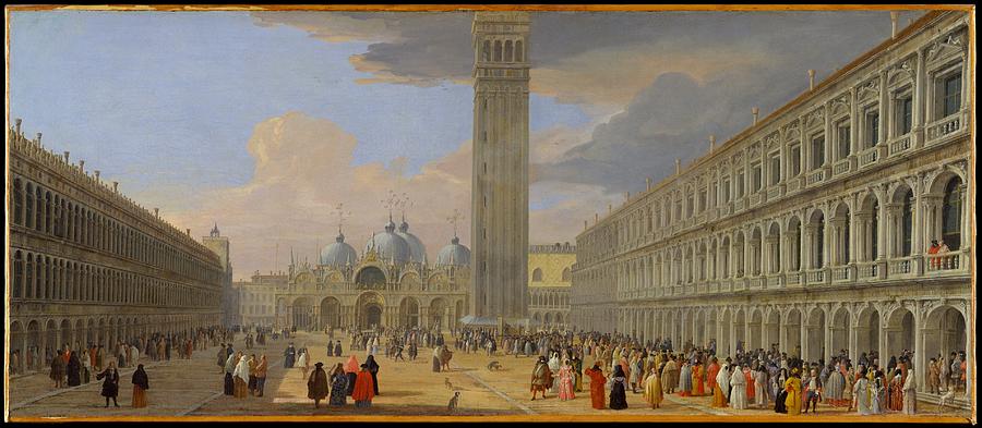 Piazza San Marco Venice Painting by Luca Carlevaris