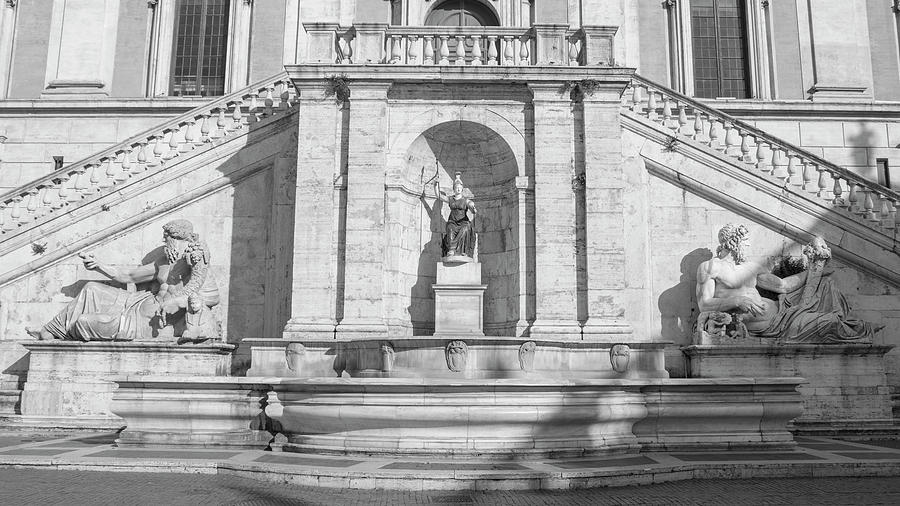 Piazza Senatori Rome Photograph by John McGraw