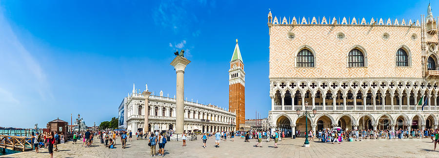Piazzetta San Marco with Doges Palace and Campanile, Venice Photograph by JR Photography