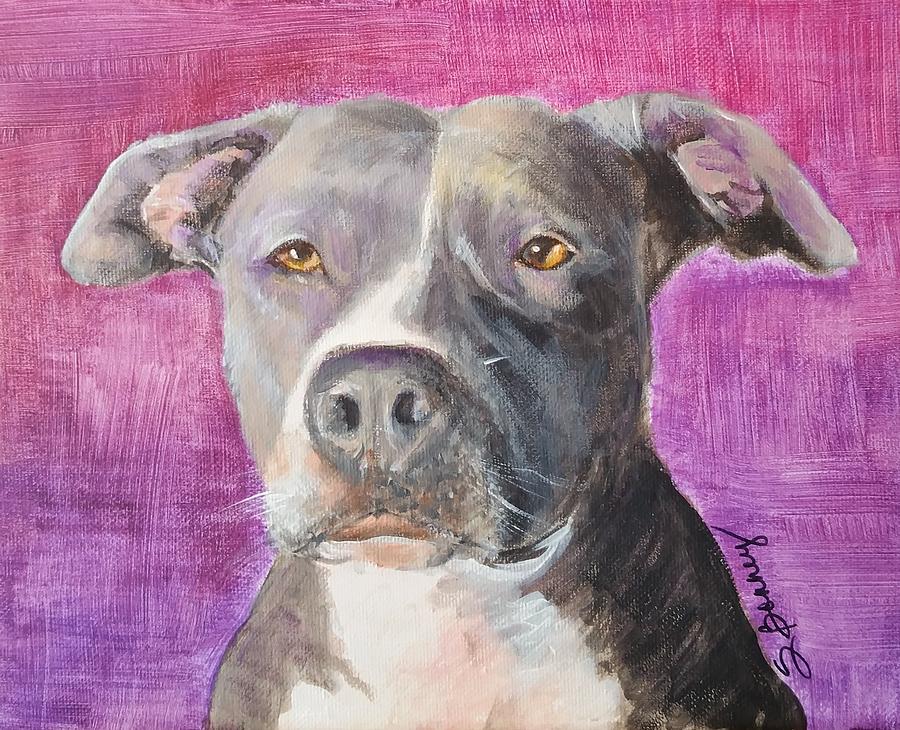 Pibble Painting by Shawn Bonney - Fine Art America