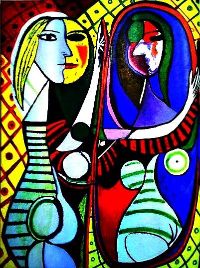 Picasso Painting - Picasso - El Espejo Original by Sandra Lira