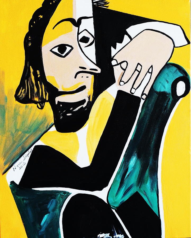 Picasso By Nora  Hands Painting by Nora Shepley