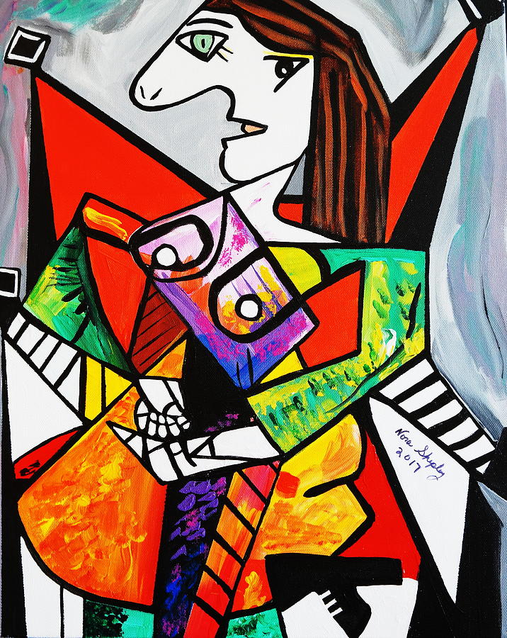 New Picasso By Nora  The Ruler Painting by Nora Shepley